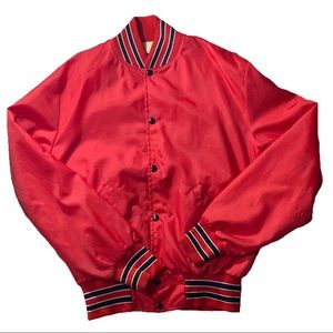 VINTAGE DABLO FIRE DEPT NYLON VARSITY JACKET🔥
